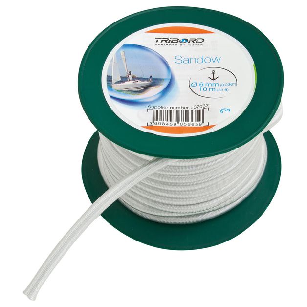 SAV Bobina Sandow elástico barco 6mm x 10m Branco