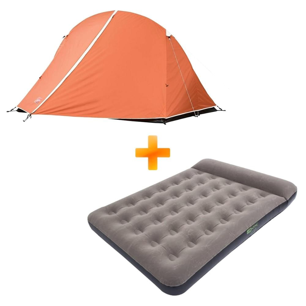 Barraca Coleman Hooligan 2 pessoas Coluna D Água 1800mm + Colchão Inflável Casal é boa?