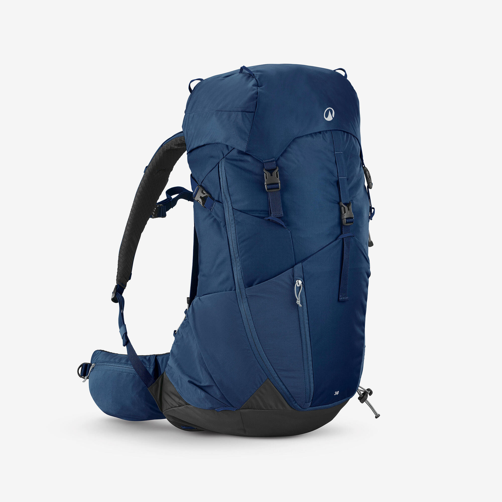 Mochila trilha trekking 500 38 litros marrom Quechua Azul