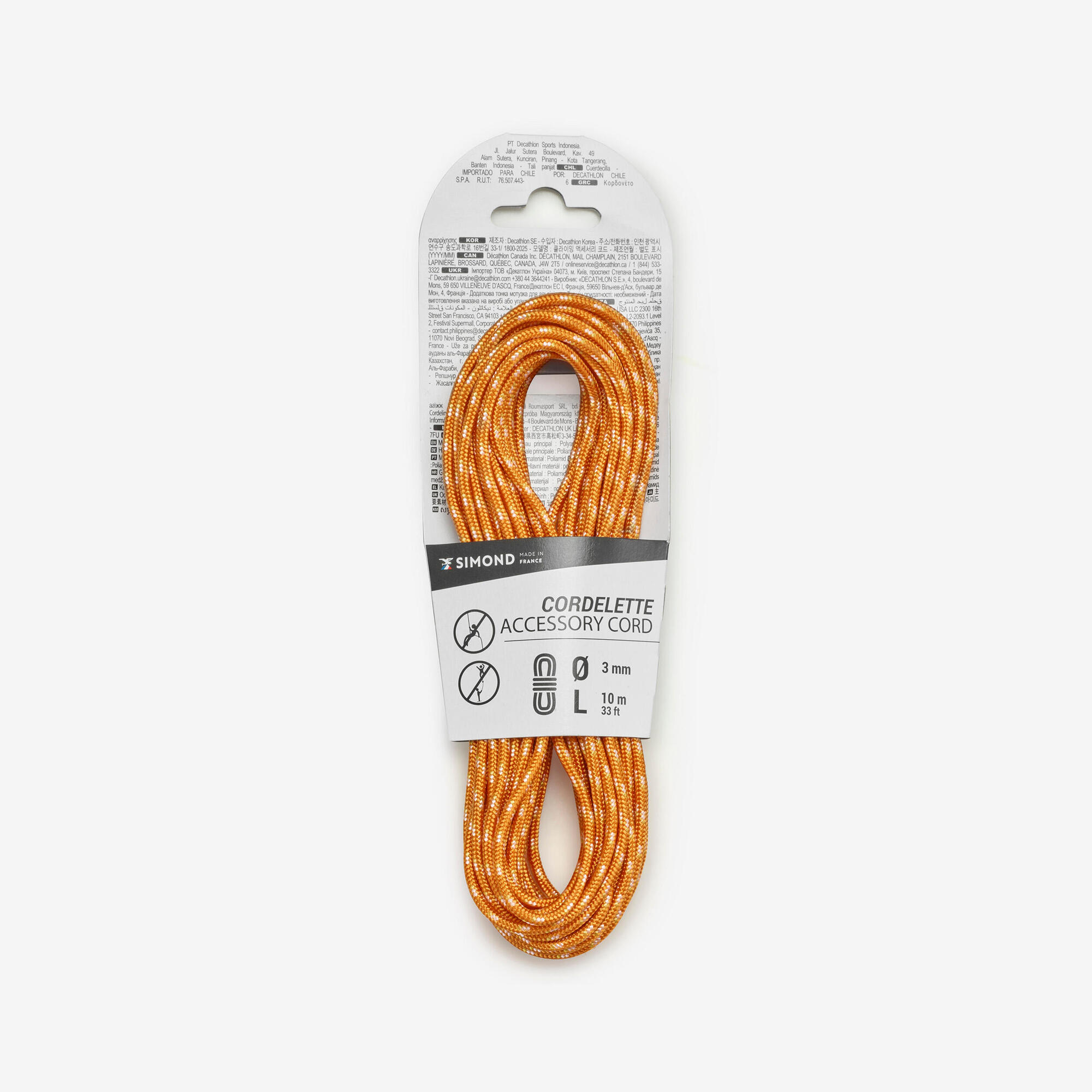 Cordelete de Escalada 3mm x 10 metros Simond