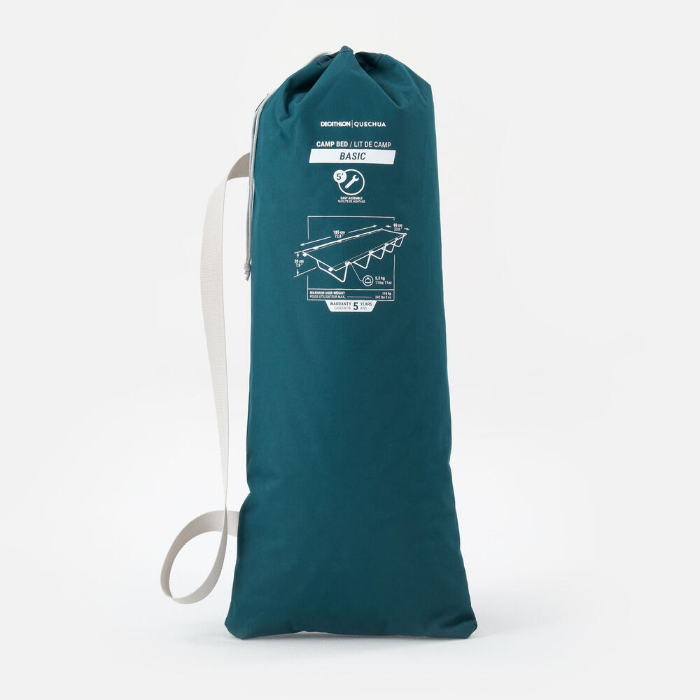 Encontraproduto.com.br - Cama Solteiro de Camping Camp Bed Basic 60cm Quechua