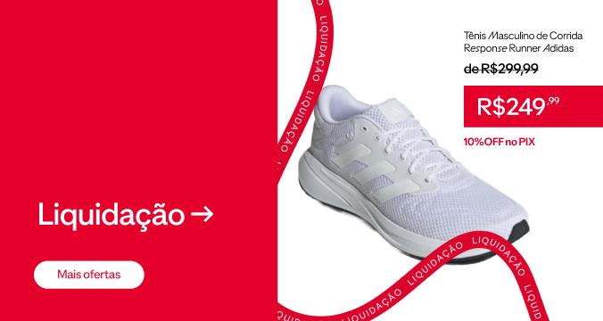 W05 - Tênis Masculino de Corrida Response Runner Adidas 