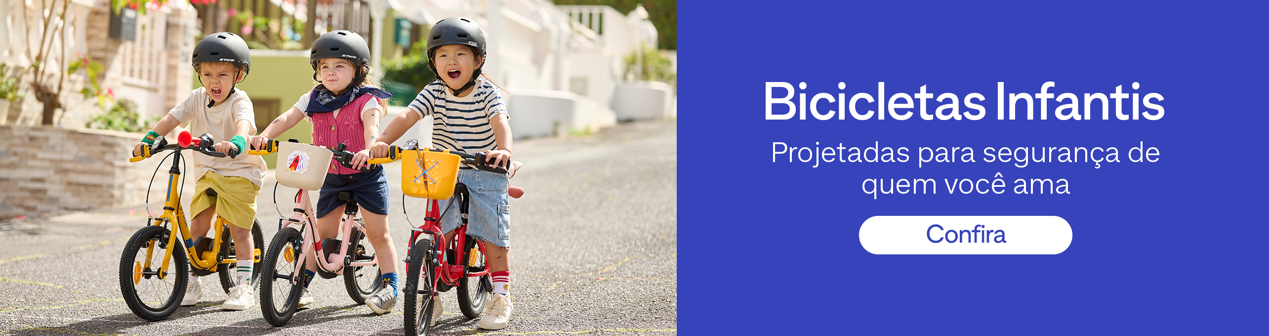 W10 - Bicicletas Infantis Projetadas para segurança de quem você ama