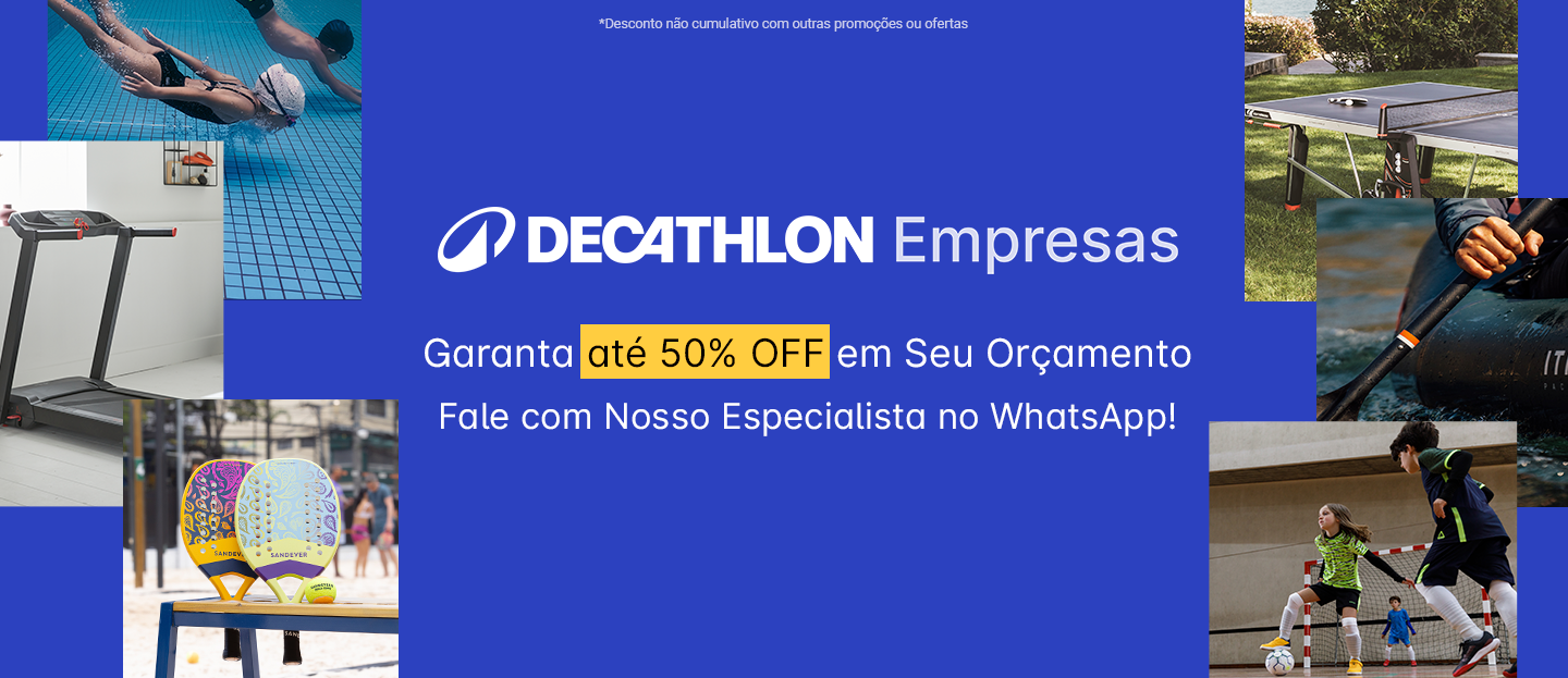 Decathlon Empresas - até 50% off em todos os orçamentos