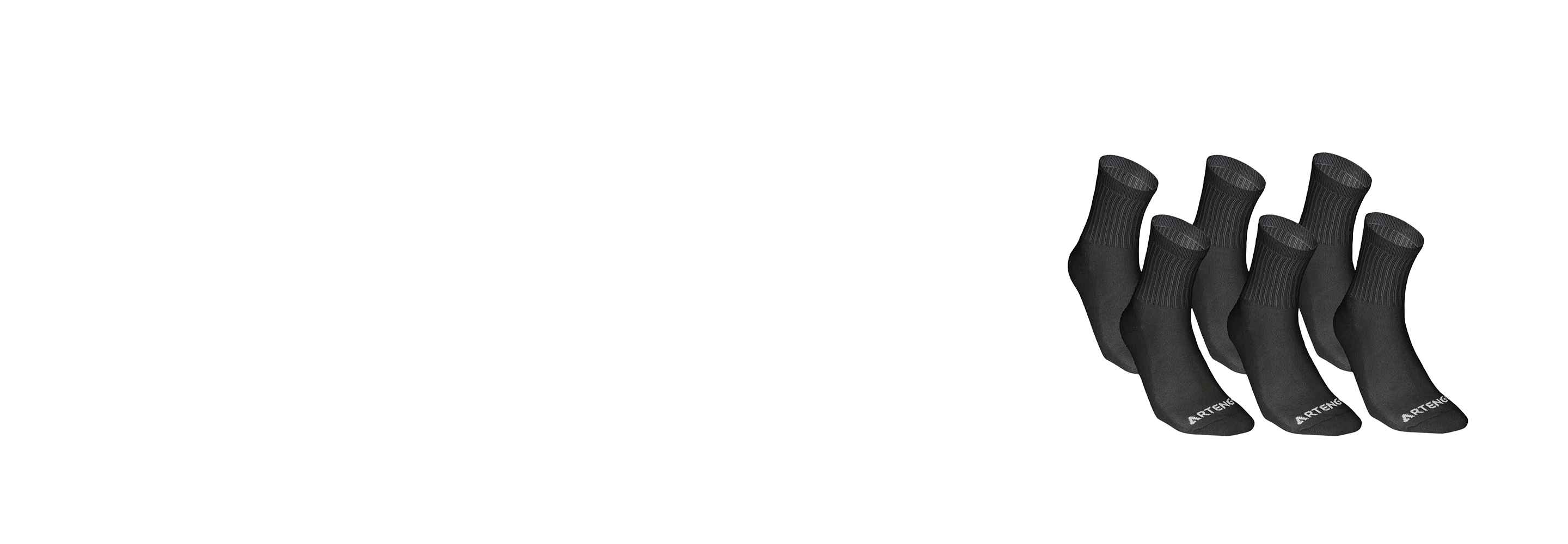 Meia de Algodão (3 Pares) Artengo 