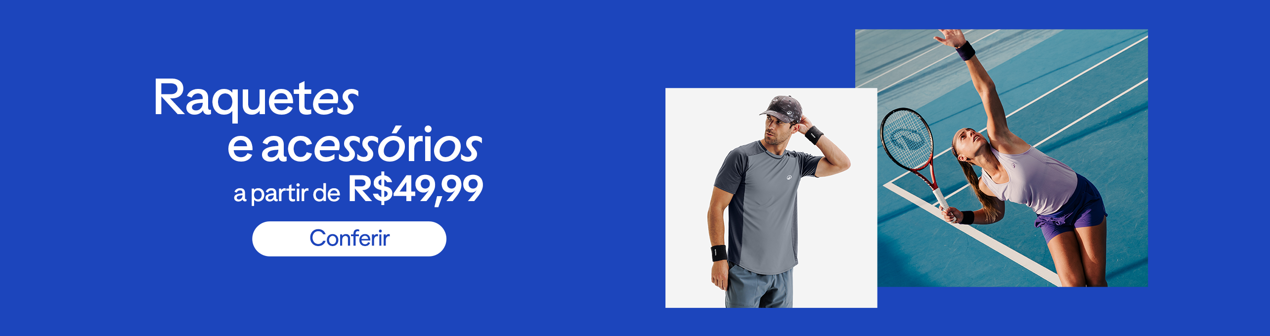 W15 -Raquetes e acessórios A partir de R$49,99