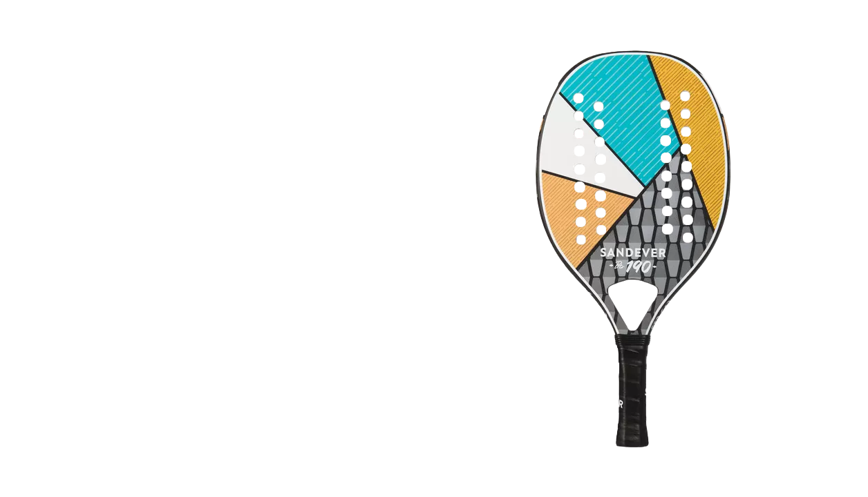 Raquete de Beach Tênis Sandever Iniciante Btr190 Cinza