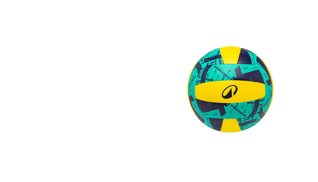Bola de Vôlei VB100 Azul e Amarela