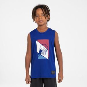 Regata Infantil de Basquete Tarmak Azul