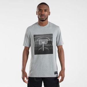 Camiseta Masculina de Basquete Ts500 Fast Tarmak Cinza