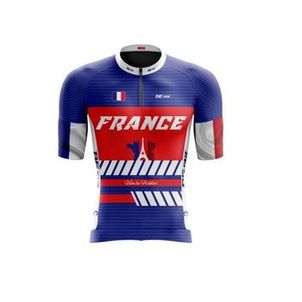 Camisa de ciclismo masculina Classic France Be Fast