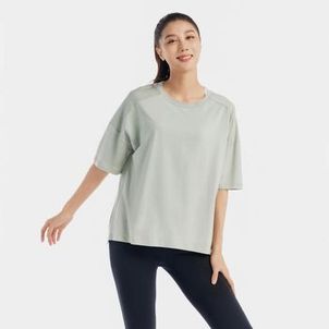 Camisa Feminina de Ginástica 500 Verde