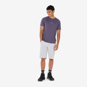 Camiseta masculina Trilha trekking MH 500 Quechua Roxo