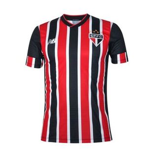 Camisa São Paulo 2024 New Balance Away SPFC Torcedor Masculina - Preta/Vermelha