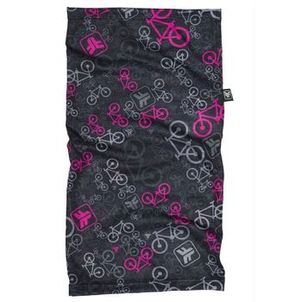 Bandana ciclismo Free Force Bicycle preto/rosa