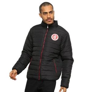 Jaqueta SPR Internacional Padding Recorte Masculina - Preto e Vermelho