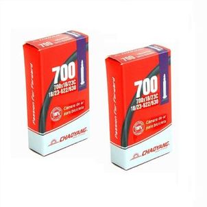 Par câmaras de ar speed Chaoyang 700 x 18/23 bico presta 48 mm