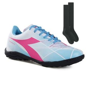 Kit Chuteira Society Diadora Squadra II  + Par de Meião