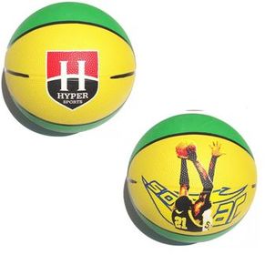 Bola de Basquete Portátil Hyper - Amarela e Verde