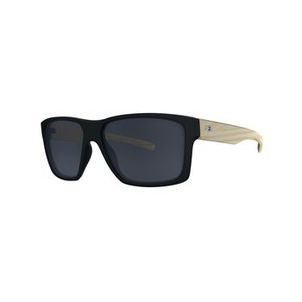Óculos de sol masculino HB Freak matte black wood polarizado
