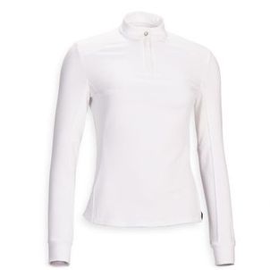 Polo de Manga Comprida Feminina de Hipismo 500 Comp