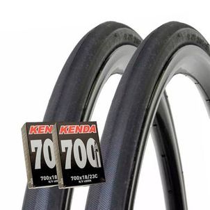 Par de Pneus Pirelli Corsa Pro 700x23 Com Câmaras Kenda