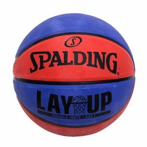 Bola de Basquete Spalding Lay-up Tamanho 7 - Azul e Vermelho