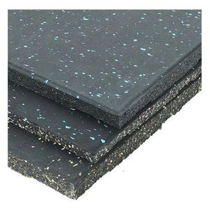 Piso Emborrachado 1 X 1 Metro para Academia 15 Mm Preto com Detalhe Amarelo