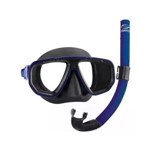 Kit De Mergulho Dua Mascara + Respirador Snorkel Seasub Pesca Sub
