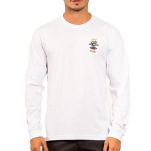 Camiseta Rip Curl Manga Longa The Search WT24 Branco