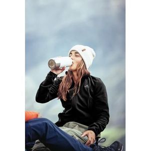 Blusa Feminina de Trilha Fleece com Ziper MH120 Quechua Preto