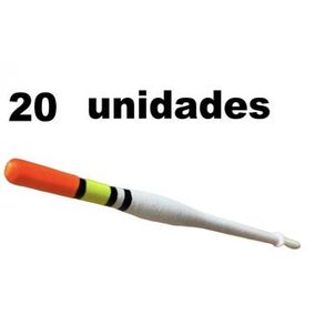 Boia Pena Palito Madeira para pesca 9cm Kit 20uni Petlazer