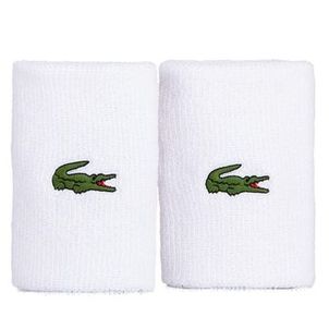 Munhequeira Lacoste Curta Novak Djokovic RL9272 Branca - Com 2 unidades