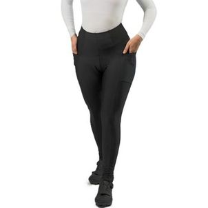 Calça de ciclismo feminina Free Force Basic com 3 bolsos