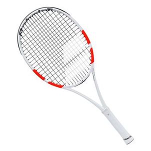 Raquete de Tênis Babolat Pure Strike Junior 26 250g Branco Vermelho e Preto