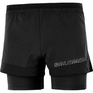 Short Salomon Cross 2IN1 Masculino Preto Bolso interno