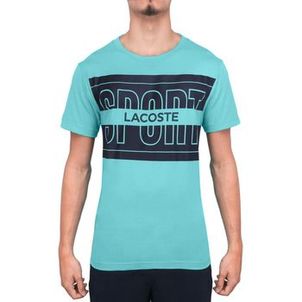 Camiseta Lacoste Training Core Performance TH1787 Azul e Marinho