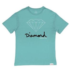 Camiseta Diamond OG Sign Tee Oversize Masculina Azul
