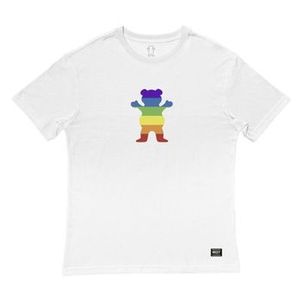 Camiseta Grizzly Pride Bear SS Tee Masculina Branco