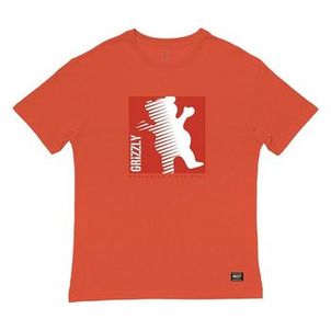 Camiseta Grizzly On The Grind SS Masculina Laranja