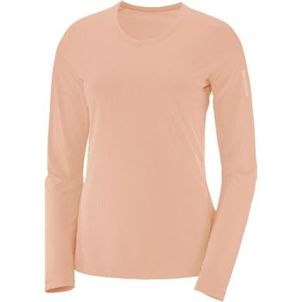 Camiseta Feminina Manga Longa de Trilha Salomon XA Sonic-coral