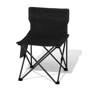 Cadeira Pequena Portatil Banqueta Dobravel Leve Camping Pesca Praia Adulto/Criança Preta WCT FITNESS