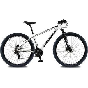 Bicicleta aro 29 KRW Alumínio 24 Velocidades Marchas Freio Hidráulico Suspensão C/ Trava Ombro KR3