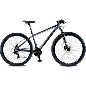Bicicleta aro 29 KRW Alumínio 24 Velocidades Marchas Freio Hidráulico Suspensão C/ Trava Ombro KR3