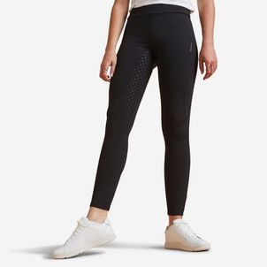Culote Feminino de Hipismo 500 Legging Full Seat Fouganza Preta