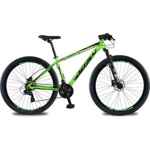 Bicicleta aro 29 KRW Alumínio 24 Velocidades Marchas Freio Hidráulico Suspensão C/ Trava Ombro KR3