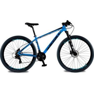 Bicicleta aro 29 KRW Alumínio 24 Velocidades Marchas Freio Hidráulico Suspensão C/ Trava Ombro KR3