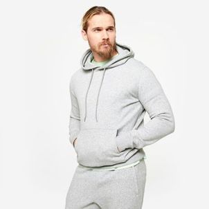 Moletom com Capuz Masculino de Treino Essential 500 Domyos Cinza