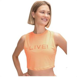 Regata Cropped Live Comfort Feminina