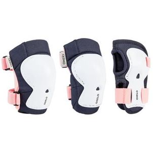 Proteções infantil para Patins Play Oxelo Branco-rosa